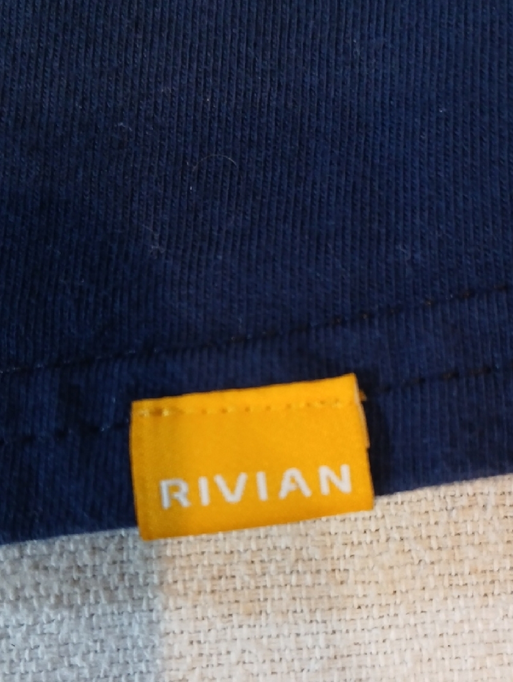 Rivian Kids' Navy Graphic Tee with Orange Character Vest - Picture 4 of 5